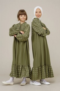 Daily Dress - Young Girl Tassel Detailed Pompom Dress 100352558 - Turkey