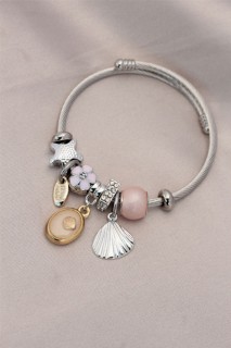 Jewelry & Watches - Oyster Detailed Stone Charm Bracelet 100326491 - Turkey