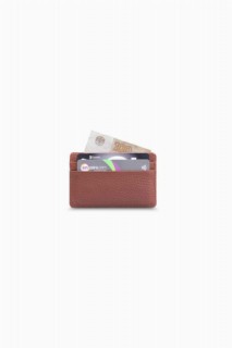 Guard Ultra Thin Unisex Tan Minimal Leather Card Holder 100345341