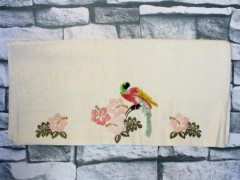 Dowry Land Colorful Bird Embroidered Dowery Towel Cream 100330305