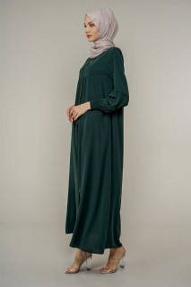 Women's Wide Cut Zippered Abaya 100326011