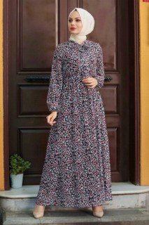 Clothes - Black Hijab Dress 100337586 - Turkey