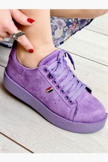 Bonitas Purple Suede Sneakers 100344290