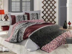 Home Product - Leopard 100% Cotton Double Duvet Cover Set Red 100259708 - Turkey