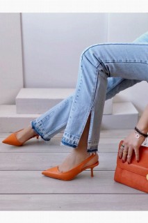 Catalin Orange Heeled Shoes 100344192