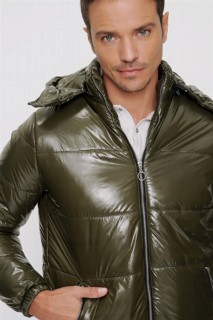 Men's Khaki Dynamic Fit Casual Fit Ottawa Quilted Coat 100350636