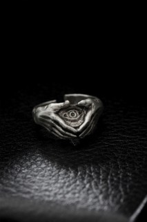Silver Rings 925 - Adjustable Illuminati Model Men's Ring 100319620 - Turkey