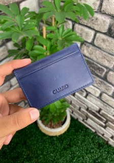 Leather - Guard Antique Navy Blue Leather Card Holder 100345643 - Turkey