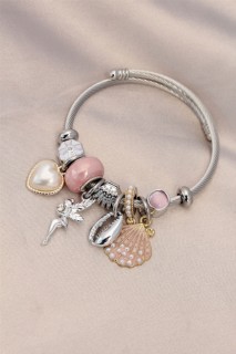 Jewelry & Watches - Fairy Design Shell Detailed Charm Bracelet 100326492 - Turkey