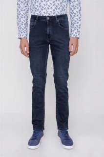 Men's Navy Blue Samara Dynamic Fit Comfortable Fit 5 Pocket Denim Jeans Pants 100350843