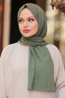 Dark Khaki Hijab Shawl 100339364