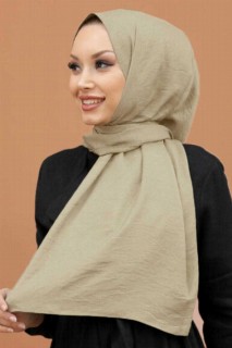 Other Shawls - Pistachio Green Hijab Shawl 100337002 - Turkey