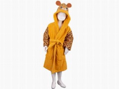 Set Robe - Leopard 100% Cotton Children's Bathrobe 3-4 Years 100329742 - Turkey
