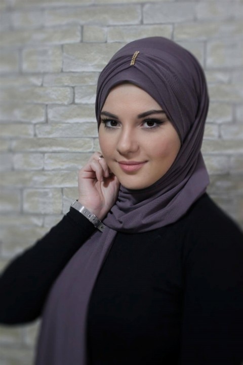 Ready to wear Hijab-Shawl - Stoned Practical Shawl 100283194 - Turkey