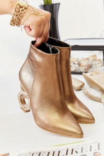 Vanessa Metallic Gold Boots 100343225