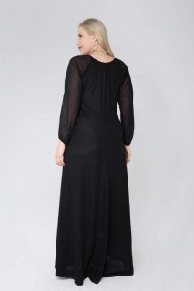 Large Plus Size Sleeves Chiffon Long Fukuro Evening Dress 100276664