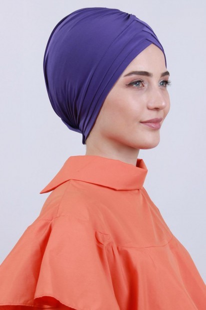 Double-Sided 3-Striped Bonnet Magenta 100285259