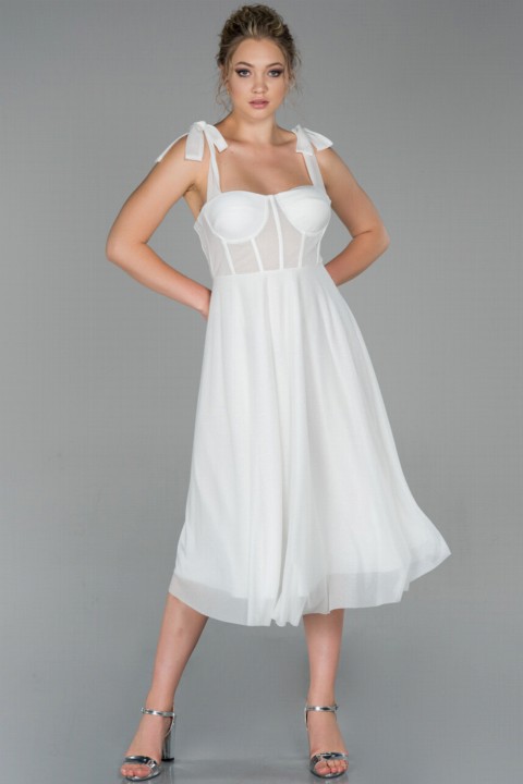 Evening & Party Dresses - Evening Dress Sleeveless Glittery Midi Evening Dress 100297360 - Turkey