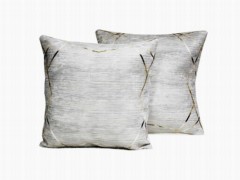 Cushion Cover - Stars 2 Lid Velvet Throw Pillow Cover Grey 100330673 - Turkey