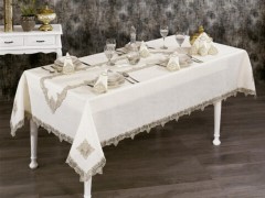 Table Cover Set - Tafelservice aus französischer Guipure-Ephesus-Spitze – 26-teilig 100259863 - Turkey
