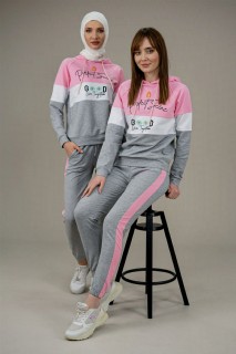 Lingerie & Pajamas - طقم بدلة رياضية نسائية بتفاصيل حروف 100325918 - Turkey