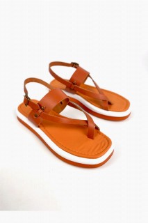 Virginia Orange Deri Sandals 100344391
