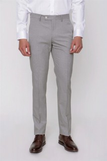pants - Men's Brown Slim Fit Piticarien Trousers 100350838 - Turkey