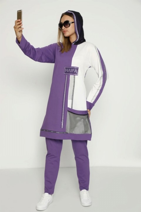 Pajamas - Ensemble de survêtement à capuche Garni pour femme 100325586 - Turkey