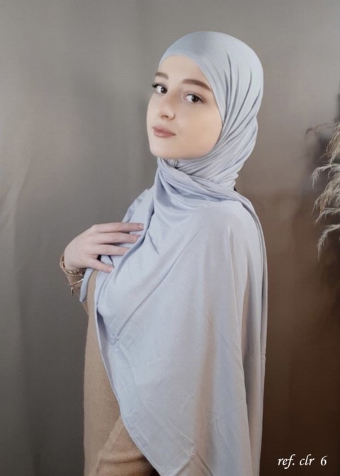 Woman Bonnet & Hijab - Jersey Premium - Pearl grey 100318178 - Turkey