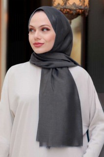 Shawl - Châle Hijab Couleur Fumée 100339488 - Turkey