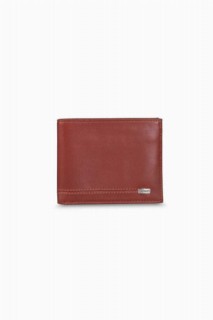 Leather - Tan Leather Men's Wallet with Coin Entry 100345793 - Turkey