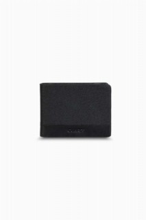 Wallet - Black Safiano Leather Men's Wallet 100346193 - Turkey