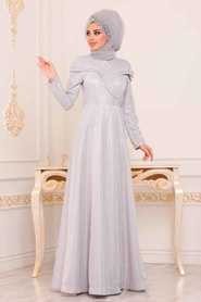 Evening & Party Dresses - Lila Hijab Evening Dress 100299577 - Turkey
