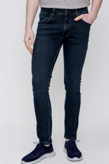 pants - بنطلون جينز بقصّة ضيقة مستقيمة بني للرجال 100351349 - Turkey