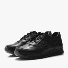Black Genuine Leather Lace up Sports Collage School Shoes for boys 100278802