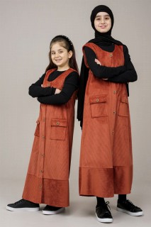 Daily Dress - Robe gilet en velours boutonnée pour jeune fille 100325633 - Turkey