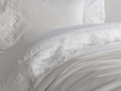 Lace Efil Digital Printed Cotton Women Single Bathrobe Cream 100332350