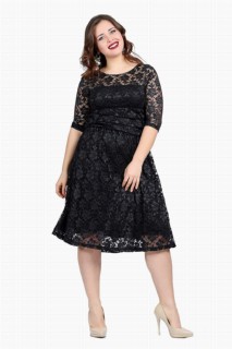 Short evening dress - Plus Size Evening Dress 100275960 - Turkey