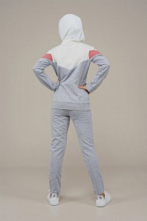 Young Girl Stripe Detailed Tracksuit Set 100352512