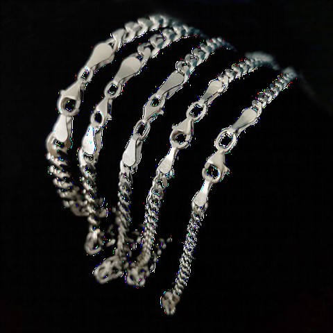 Necklace - Honor Chain Silver Necklace 100349803 - Turkey