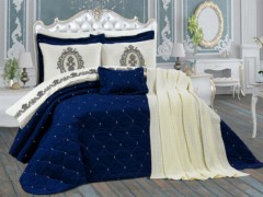 Home Product - Zuhal Quilted Velvet Double Dot Coffre Crème 100329320 - Turkey