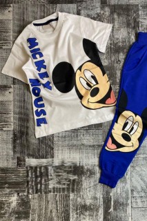 Boy's Mickey Mouse Printed 2-Pack Blue Tracksuit Set 100327172