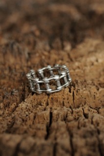 Silver Rings 925 - Adjustable Chain Model Men's Ring 100319125 - Turkey