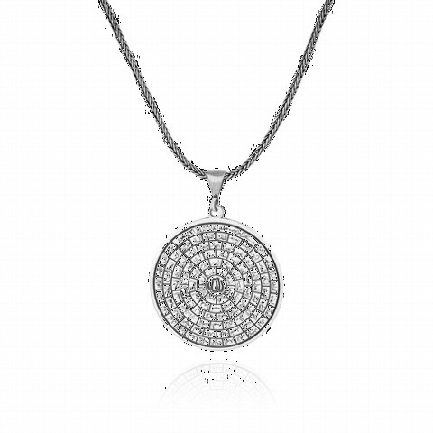 Esmaül Hüsna Embroidered Silver Necklace 100346422