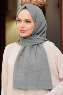 Other Shawls - Châle Hijab Gris 100339359 - Turkey