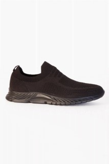 Men's Black Casual Flat Knitwear Shoes 100350789