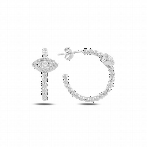 Jewelry & Watches - أقراط من الفضة الإسترليني عيار 925 بحجر الزيركون 100346860 - Turkey