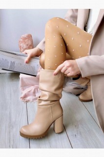 Boots - Polly Nude Boots 100343891 - Turkey