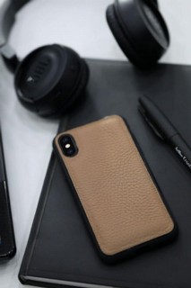 iPhone Case - Coque iPhone X / XS en cuir noisette 100346002 - Turkey