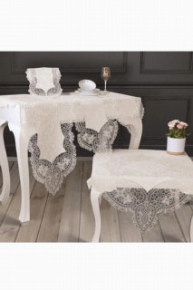 Verna Table Cloth 26 Pieces Cream Gold 100329202